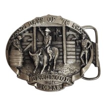 Siskiyou Deadwood Days of &#39;76 Rodeo Buckle Collectible Bull Riding Americana - £27.52 GBP