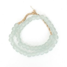 Vintage Mini Sea Glass Beads 0.5 Dia - Aqua Green - £19.77 GBP