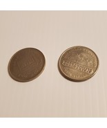 Set of 2 vintage casino gaming coins tokens - Nuggets and Boomtown - $20.55 CAD