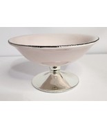 Vintage 2008 Avon Expressions Candy Dish Soft Pink &amp; Silver Bowl New - €18,47 EUR