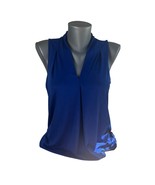 Spense Women&#39;s Vibrant Cobalt Blue Sleeveless Tank Top V-Neck Blouse Siz... - $13.54 CAD