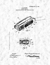 Harmonica Patent Print - Gunmetal - £6.35 GBP+