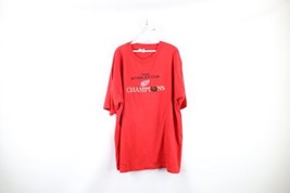 Vintage 90s Mens 2XL Faded 1998 Stanley Cup Champions Detroit Red Wings T-Shirt - £27.41 GBP