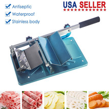 Stainless Steel Manual Meat Slicer Slicing Machine Frozen Meat Beef Bone... - $60.99