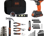 In Excess Of By Black Decker Home Tool Kit With 20V Max Drill/Driver, 83... - $129.98