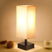 Small Table Lamp for Bedroom - Bedside Lamps for Nightstand, Minimalist Night St - £37.91 GBP