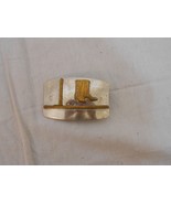 VINTAGE 1940s Nickel Silver Western Cowboy Boot Belt Buckle 6472 - $33.88 CAD