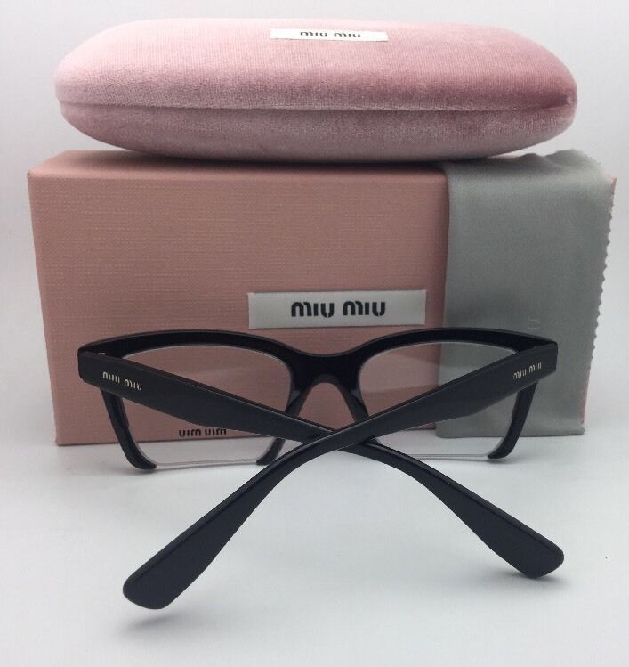 New MIU MIU Eyeglasses VMU 07M DHI-1O1 50-18 140 Blue & Clear Cat-Eye Frames - $199.95