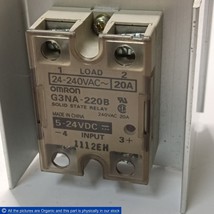 Omron G3NA-220B Solid State Relay SSR 240VAC 20A W/ Y29B-N100 Heatsink - $29.00