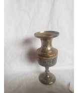 Brass Decorative Etched Vase India - €25,61 EUR