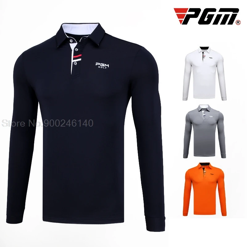Sporting Pgm Men&#39;S Golf Shirts Man Long Sleeves T Shirt Male Outdoor Sportings T - £58.64 GBP