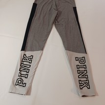 Pink Victoria's Secret Pants Women's Gray & Black Activewear Yoga Leggings 30x28 image 11