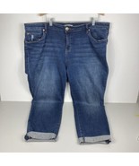 STS Blue Darren Roll Cuffed Girlfriend Jeans Mid-Rise Denim Blue 22W 5-P... - £27.25 GBP