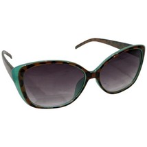 Jessica Simpson LEopard Cheetah Turquoise Cat Eye Sunglasses SRJS1029 J5012 - £22.37 GBP