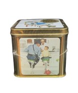 1994 Norman Rockwell Centennial Cover Collection Hinged Tin Box w/ 16 Cards - £12.34 GBP
