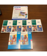 HP and Epson Premium Plus Gloss Photo Inkjet Paper Lot of 7 Packs - £19.69 GBP