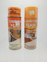 Lot Of 2 Vintage Countertop Magic 13oz Aerosol Cleaner Polisher Spray - $44.11