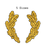 Oak leaves Frame Border Digitized filled embroidery design Digital Download - $3.99