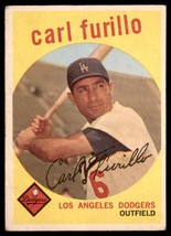 1959 Topps #206a Carl Furillo White/lighter back pr - £7.96 GBP