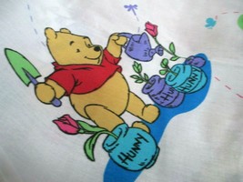 Pooh &amp; Piglet Gardeners Design Bed Skirt for Toddler 54&quot; x 75&quot; NEW $7.50 - £5.90 GBP