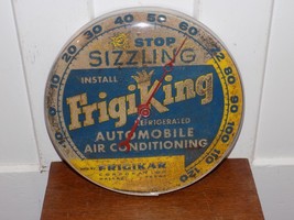 Vintage FrigiKing Automobile Airconditioning Pam Clock Thermometer, It W... - $6,551.01 MXN