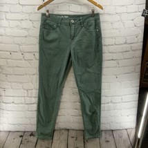 Signature Studio Slacks Womens Sz 12 Green The Ultimate Stretch With Style  - $24.74