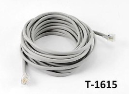 15Ft 6C Round Rj11/Rj12 Telephone Wire Cable / Cord, T-1615 - £14.11 GBP