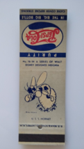 Pepsi Cola Matchbook Cover Walt Disney No 16 Boxing Bee USS Hornet Navy 1940s - £19.03 GBP