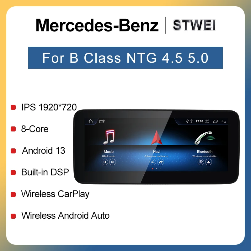 10.25&quot; 8Core Android13 For Mercedes Benz B class W245 W246 Automobile - £317.59 GBP+