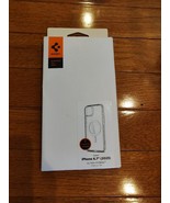 New - Spigen iPhone 15 Plus Case Ultra Hybrid (MagFit) Clear/White ACS06660 - £14.48 GBP