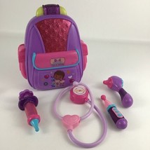 Disney Doc McStuffins First Responders Backpack Set Med Doctor Kit Toy Hospital - £31.25 GBP