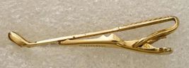 Vintage Mens Costume Jewelry Golfing Golf Club Swank Tie Clasp Bar Gold ... - $12.86