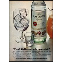 1972 Bacardi Puerto Rican Rum and Orange Juice Vintage Print Ad Wall Art Photo - $10.97