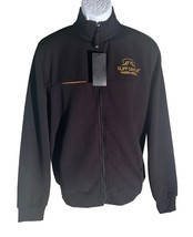 Cliff Castle Casino Hotel Long Sleeve Full Zip Sweater Fleece Black Medi... - $19.79