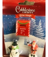 Ship N 24 Hours. New-Cobblestone  Winter Village Christmas Miniatures. 3... - $200.50 MXN