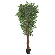 70 Variegated Ficus Artificial Tree UV Resistant (Indoor/Outdoor) - £172.23 GBP