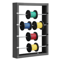 VEVOR Wire Spool Rack, 4 Adjustable Rods, Wall Mounted, 150 lbs Capacity - $51.58