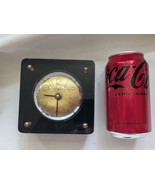 1970 Howard Miller Lucite Block  Desk Table Clock Gold Dial Face MCM Wor... - $214.76 CAD