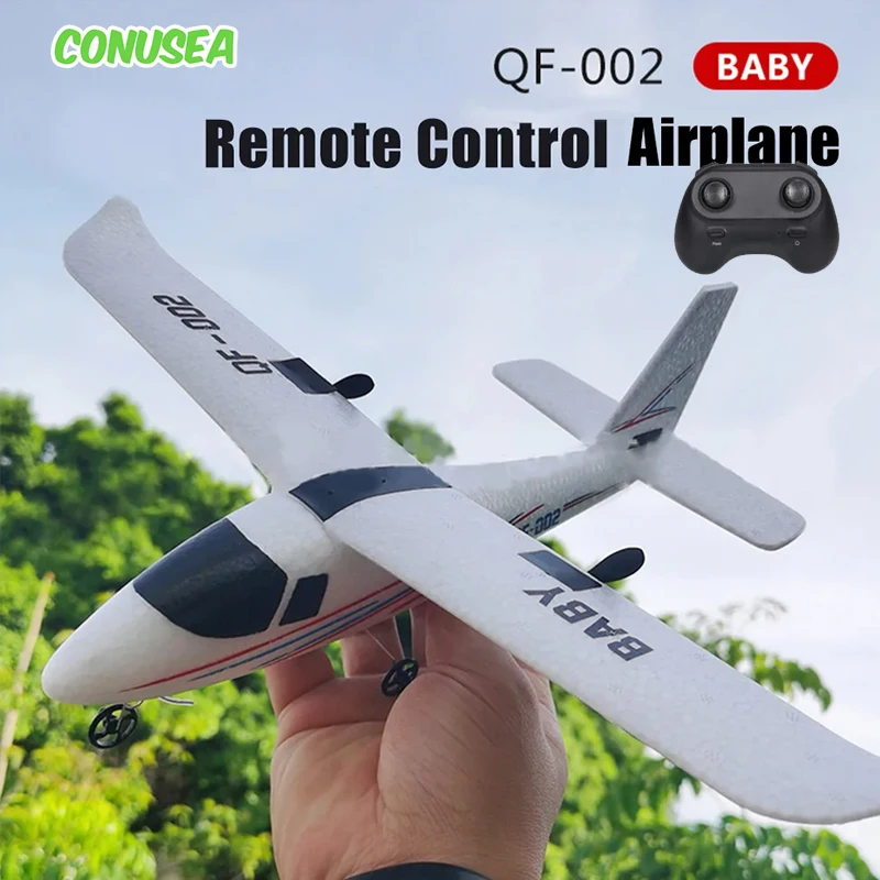 Remote Control Glider QF002 DIY assembled 2.4G drop-resistant EPP fixed wing rc - £37.37 GBP
