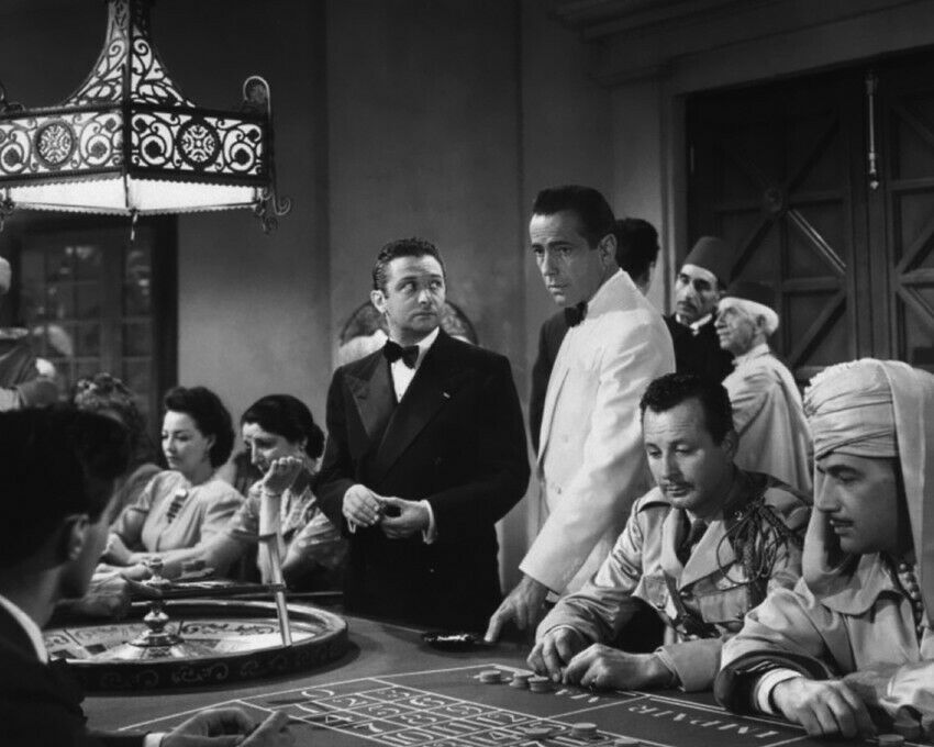 Casablanca Humphrey Bogart Roulette Table 8x10 Photo - $9.75
