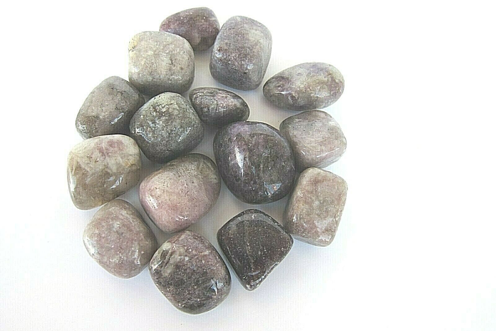 1X Lepidolite Tumbled Stone Grade B 20-30mm Reiki Healing Crystal Peace ... - $1.93