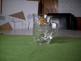 Vtg Anchor Hocking Early American Prescut Glass Pitcher Star of David Unused?  - £7.86 GBP