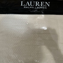 RALPH LAUREN KING 1pc  SPENCER &quot;MATELASSE&quot; FLAX PICK STITCH COVERLET  bn... - $177.89