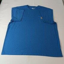 Carhartt K87 H72 Loose Fit Men's Blue Cotton Blend Short Sleeve T-Shirt Size 2XL image 10