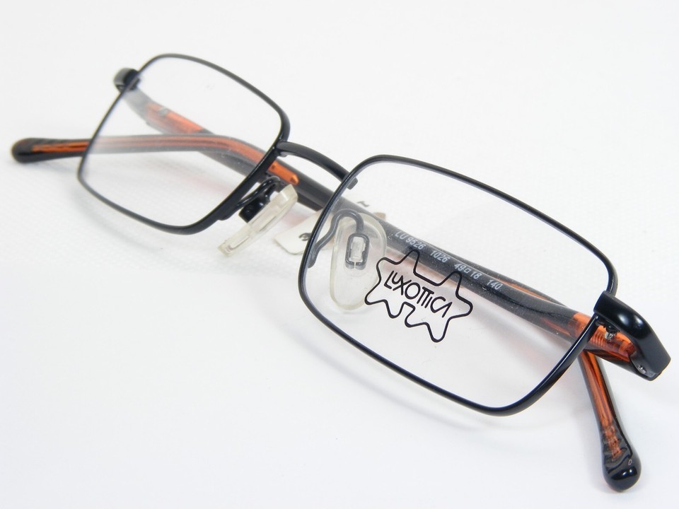 LUXOTTICA LU 9526 1026 BLACK /TRANSPARENT BROWN EYEGLASSES GLASSES 49-18-140mm Item image 4