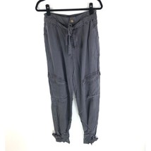 NWT Young Fabulous &amp; Broke Gray High Waisted Self Tie Belt Tencel Jogger... - £22.57 GBP