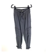 NWT Young Fabulous &amp; Broke Gray High Waisted Self Tie Belt Tencel Jogger... - £23.05 GBP