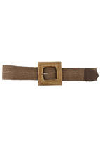 Fashion Square Straw Buckle Belt - £13.53 GBP