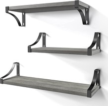 Amada Homefurnishing Wall Mounted Floating Shelves Set Of 3,, And Laundr... - $39.97