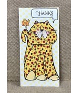 Ephemera Vintage Hallmark Greeting Card Kitsch Groovy Flower Power Cat K... - £6.96 GBP